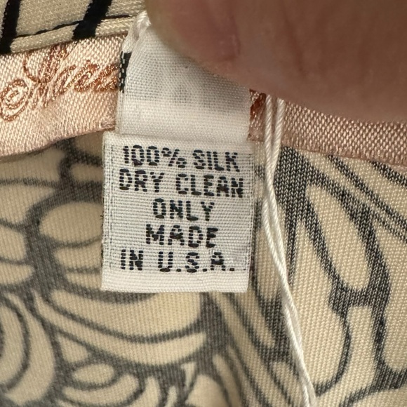 MARA HOFFMAN $340 Retail White/Black Silk Wrap Dress, Size Medium - Picture 16 of 16